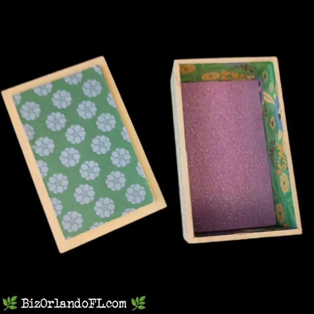 ARTISANAL GIFTS: Mona Lisa Style Handcrafted Lacquered Jewelry Box Small **NEW**